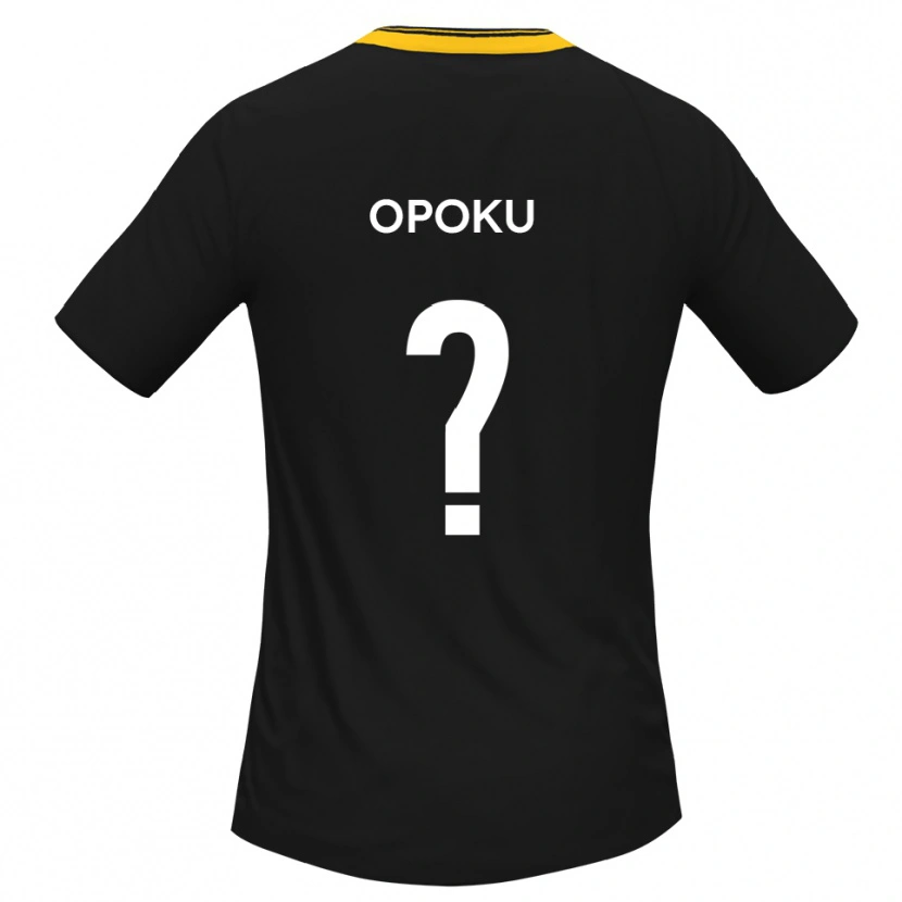 Danxen Mulher Camisola Michael Opoku #0 Preto Amarelo Alternativa 2025/26 Camisa