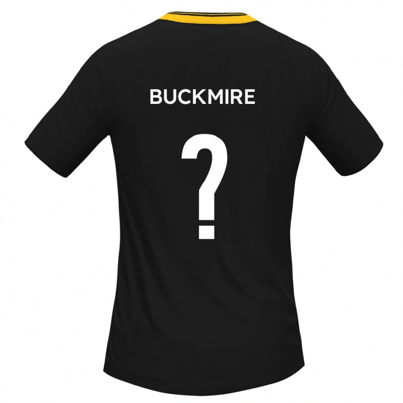 Danxen Mulher Camisola Justine Buckmire #0 Preto Amarelo Alternativa 2025/26 Camisa