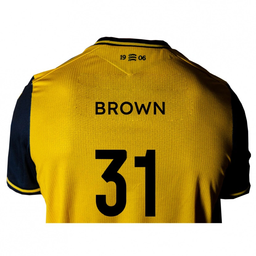 Danxen Mulher Camisola Charlie Brown #31 Amarelo Preto Alternativa 2025/26 Camisa