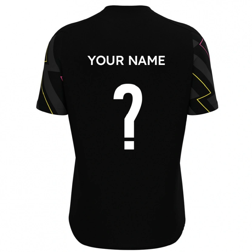 Danxen Mulher Camisola Seu Nome #0 Preto Cinza Alternativa 2025/26 Camisa