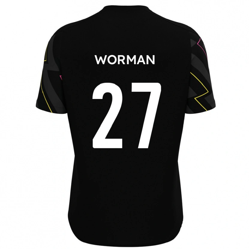 Danxen Mulher Camisola Ben Worman #27 Preto Cinza Alternativa 2025/26 Camisa