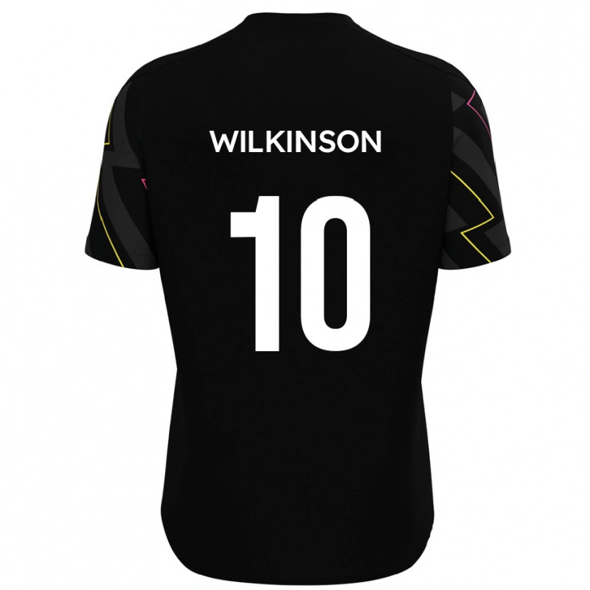 Danxen Mulher Camisola Conor Wilkinson #10 Preto Cinza Alternativa 2025/26 Camisa