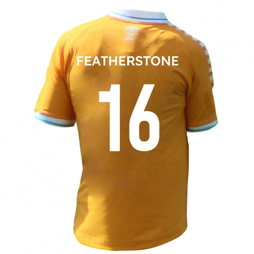 Danxen Mulher Camisola Nicky Featherstone #16 Amarelo Azul Alternativa 2025/26 Camisa