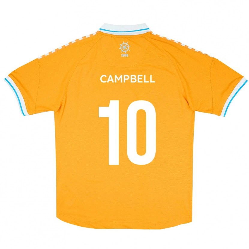 Danxen Mulher Camisola Adam Campbell #10 Amarelo Azul Alternativa 2025/26 Camisa