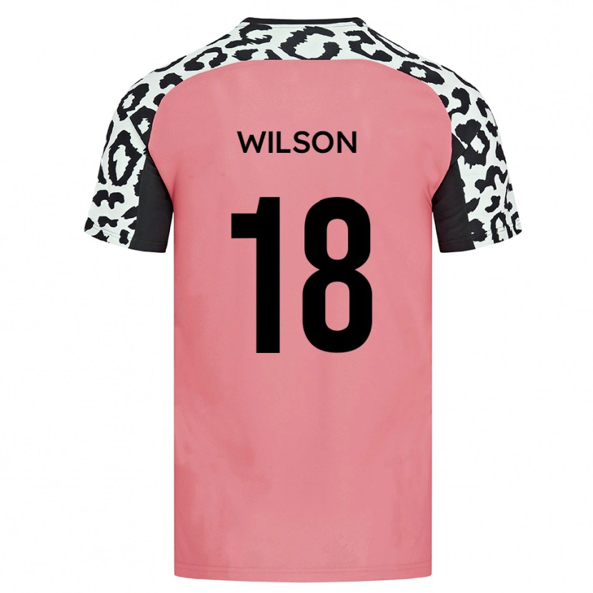 Danxen Mulher Camisola Kemall Wilson #18 Rosa Preto Alternativa 2025/26 Camisa