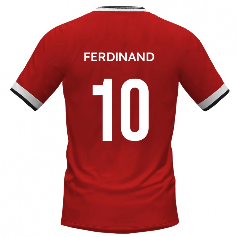Danxen Mulher Camisola Kane Ferdinand #10 Branco Preto Alternativa 2025/26 Camisa