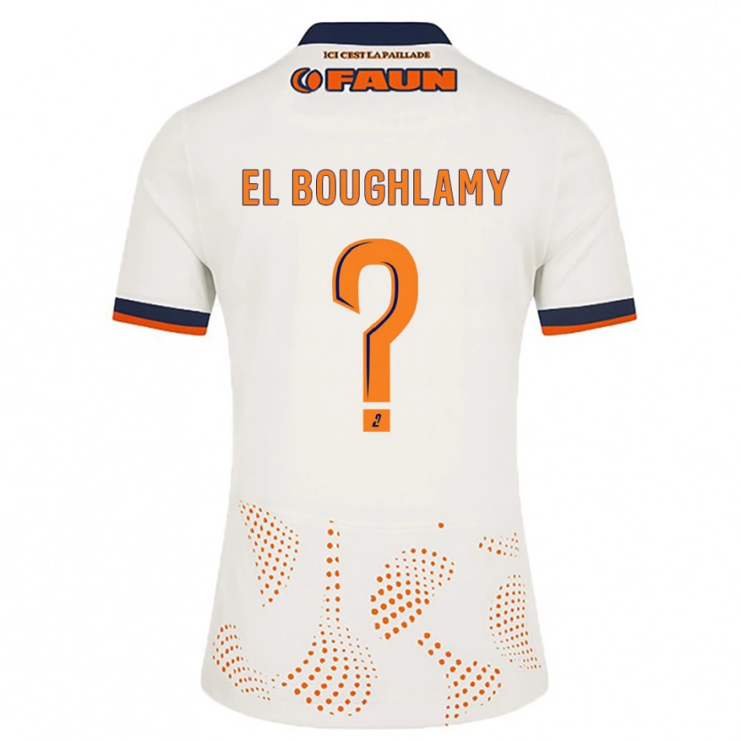 Danxen Mulher Camisola Adam El Boughlamy #0 Branco Laranja Alternativa 2025/26 Camisa