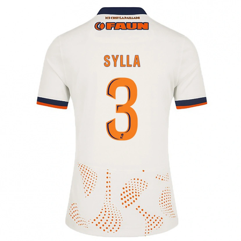 Danxen Mulher Camisola Issiaga Sylla #3 Branco Laranja Alternativa 2025/26 Camisa