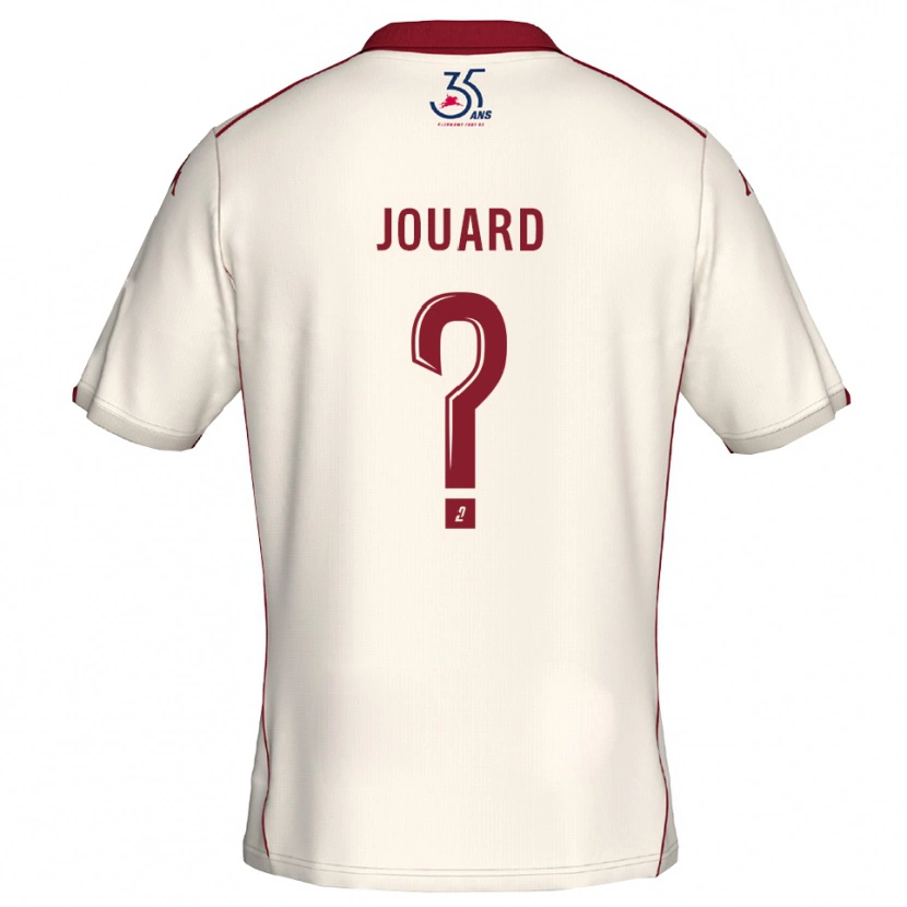Danxen Mulher Camisola Dylan Jouard #0 Branco Vinho Alternativa 2025/26 Camisa