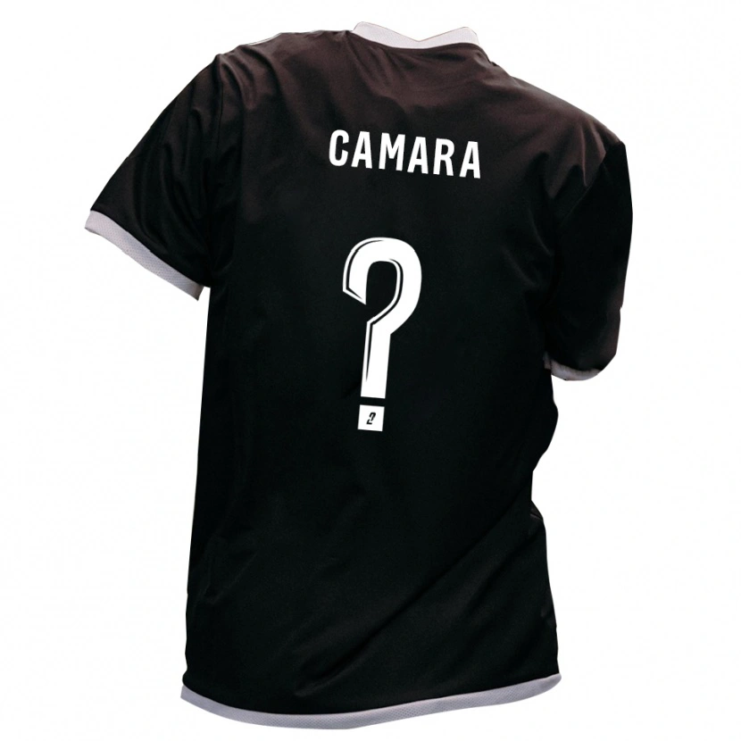 Danxen Mulher Camisola Mamadou Camara #0 Preto Dourado Alternativa 2025/26 Camisa