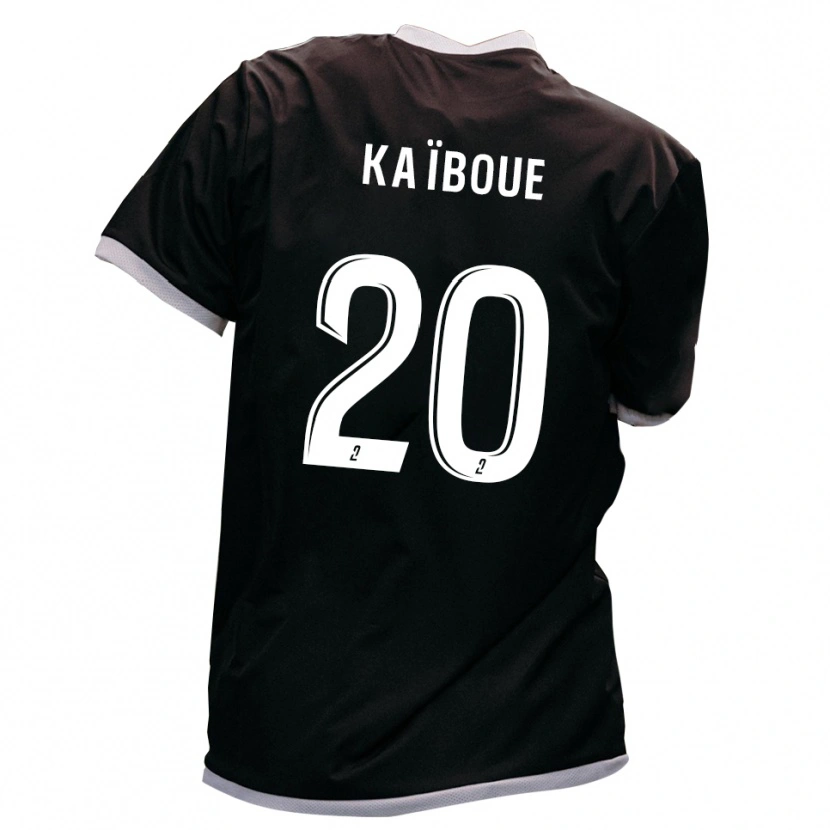 Danxen Mulher Camisola Kylian Kaïboue #20 Preto Dourado Alternativa 2025/26 Camisa