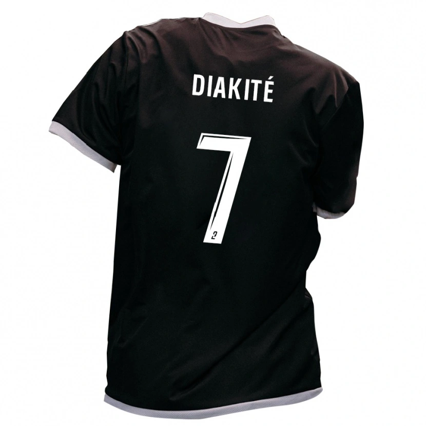 Danxen Mulher Camisola Lassina Diakité #7 Preto Dourado Alternativa 2025/26 Camisa