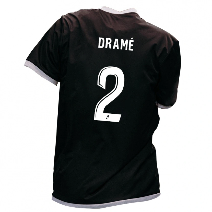 Danxen Mulher Camisola Alfoussen Dramé #2 Preto Dourado Alternativa 2025/26 Camisa