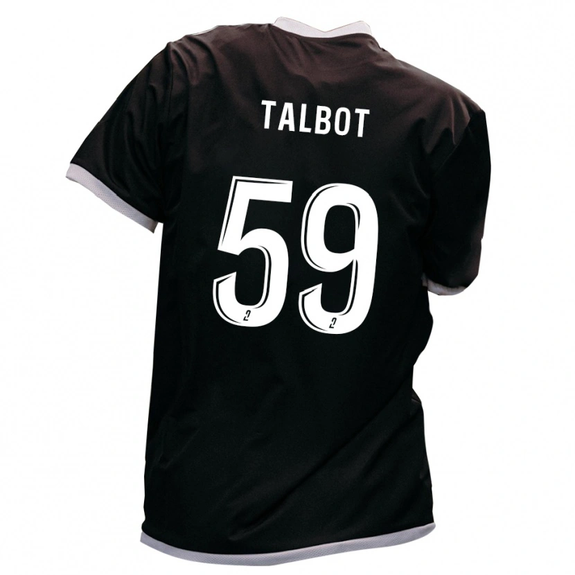 Danxen Mulher Camisola Nathan Talbot #59 Preto Dourado Alternativa 2025/26 Camisa