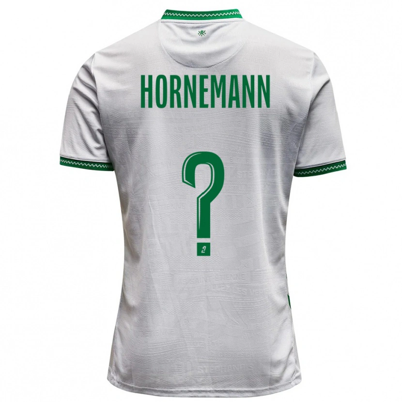 Danxen Mulher Camisola Sofie Hornemann #0 Branco Verde Alternativa 2025/26 Camisa