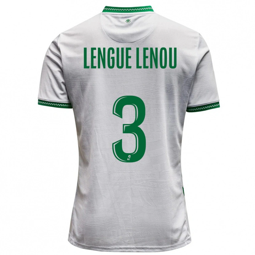 Danxen Mulher Camisola Maxime Lengue Lenou #3 Branco Verde Alternativa 2025/26 Camisa
