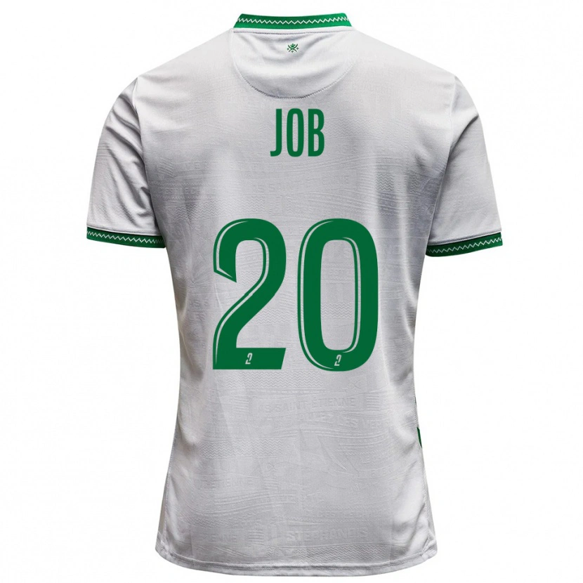 Danxen Mulher Camisola Taëryne Job #20 Branco Verde Alternativa 2025/26 Camisa