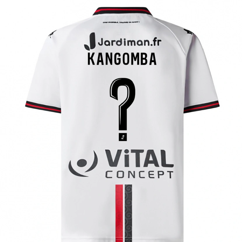 Danxen Mulher Camisola Kayne Kangomba #0 Branco Vermelho Alternativa 2025/26 Camisa