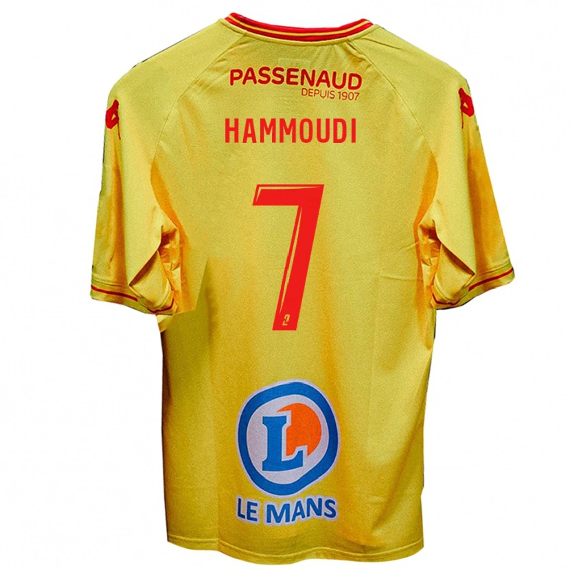 Danxen Mulher Camisola Izhak Hammoudi #7 Amarelo Alternativa 2025/26 Camisa