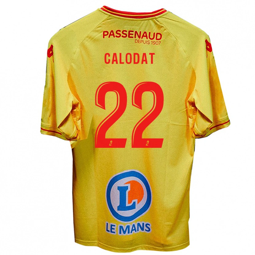 Danxen Mulher Camisola Lucas Calodat #22 Amarelo Alternativa 2025/26 Camisa