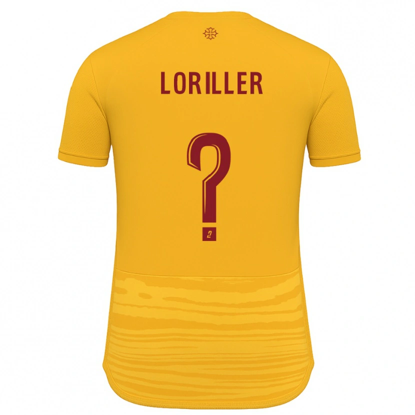 Danxen Mulher Camisola Anthonin Loriller #0 Laranja Borgonha Alternativa 2025/26 Camisa