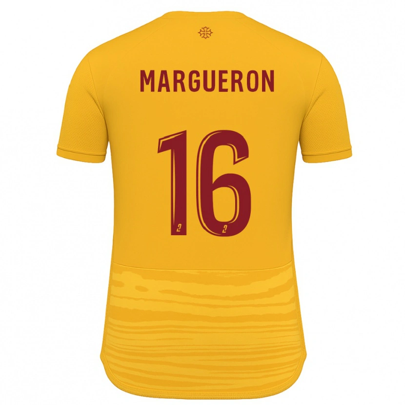 Danxen Mulher Camisola Lucas Margueron #16 Laranja Borgonha Alternativa 2025/26 Camisa