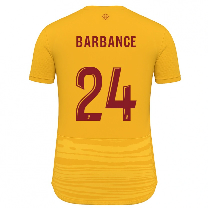 Danxen Mulher Camisola Solène Barbance #24 Laranja Borgonha Alternativa 2025/26 Camisa