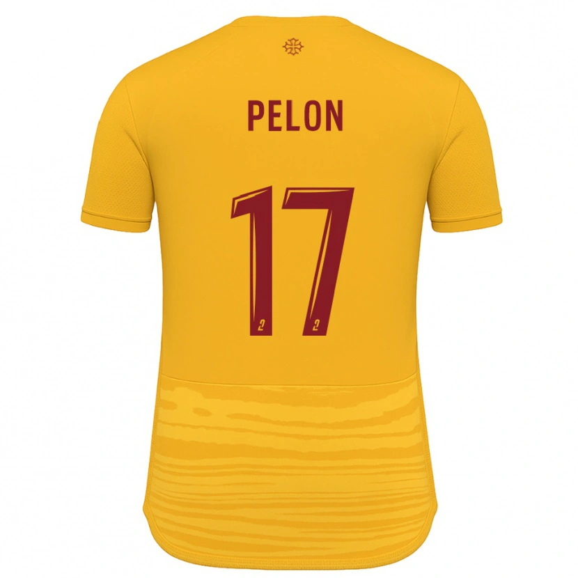 Danxen Mulher Camisola Aurélien Pelon #17 Laranja Borgonha Alternativa 2025/26 Camisa