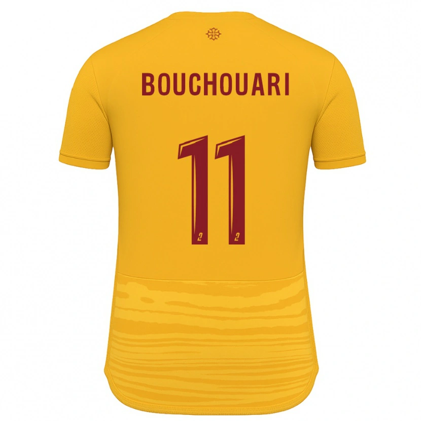 Danxen Mulher Camisola Mohamed Bouchouari #11 Laranja Borgonha Alternativa 2025/26 Camisa