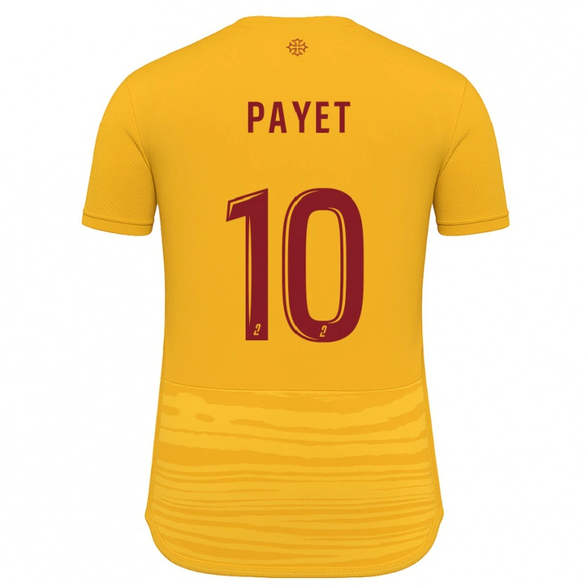 Danxen Mulher Camisola Paul Payet #10 Laranja Borgonha Alternativa 2025/26 Camisa