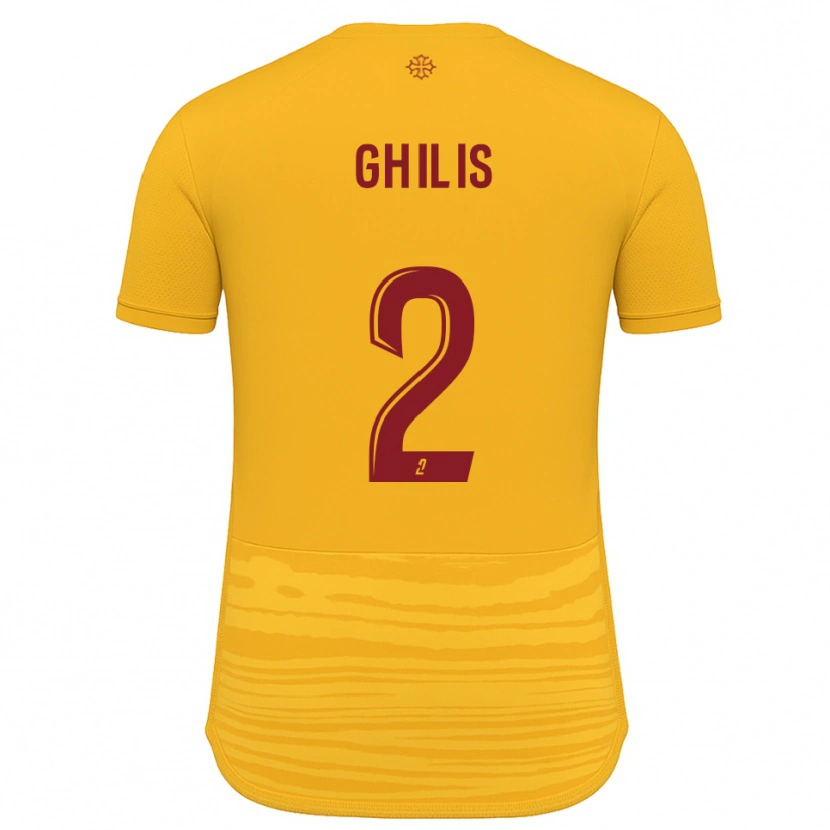 Danxen Mulher Camisola Mohamed Ghilis #2 Laranja Borgonha Alternativa 2025/26 Camisa