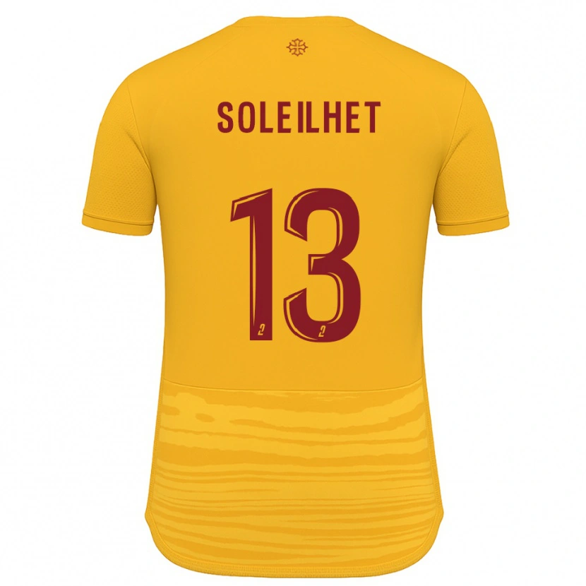 Danxen Mulher Camisola Alicia Soleilhet #13 Laranja Borgonha Alternativa 2025/26 Camisa