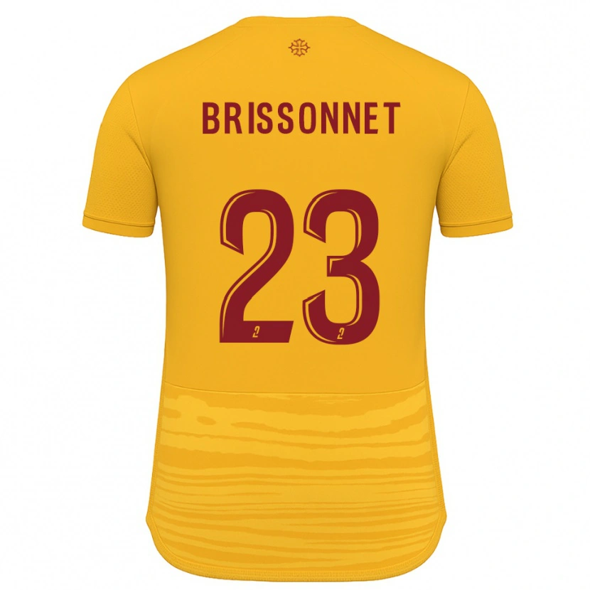 Danxen Mulher Camisola Tiphaine Brissonnet #23 Laranja Borgonha Alternativa 2025/26 Camisa