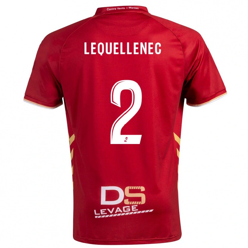 Danxen Mulher Camisola Yanis Lequellenec #2 Borgonha Dourado Alternativa 2025/26 Camisa