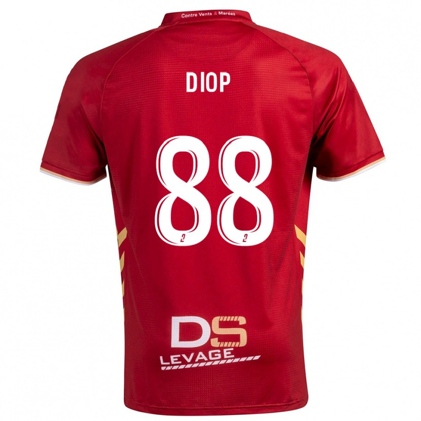 Danxen Mulher Camisola Malick Diop #88 Borgonha Dourado Alternativa 2025/26 Camisa