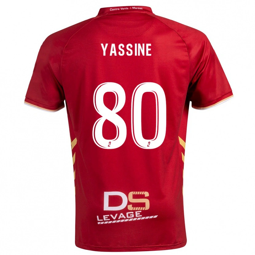 Danxen Mulher Camisola Gessime Yassine #80 Borgonha Dourado Alternativa 2025/26 Camisa