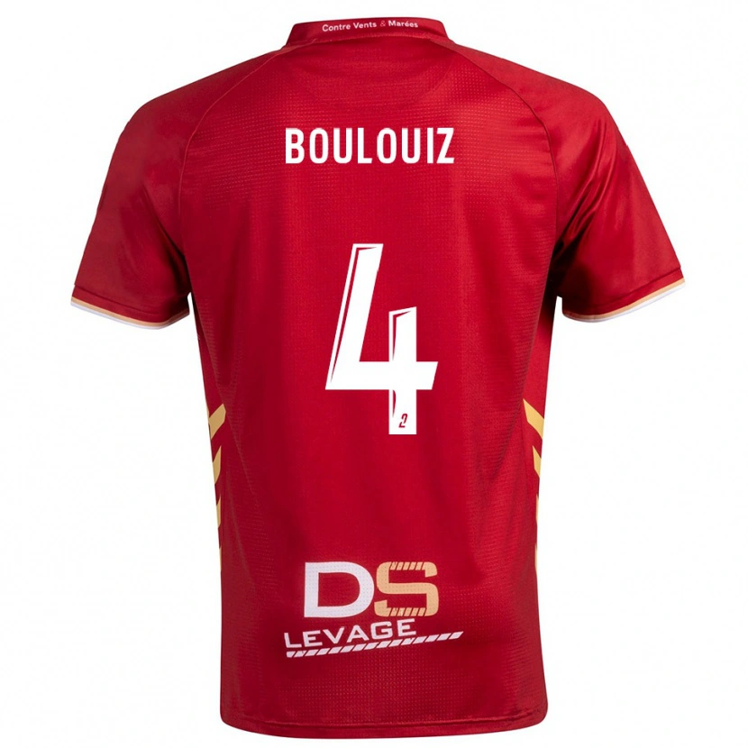 Danxen Mulher Camisola Salim Boulouiz #4 Borgonha Dourado Alternativa 2025/26 Camisa
