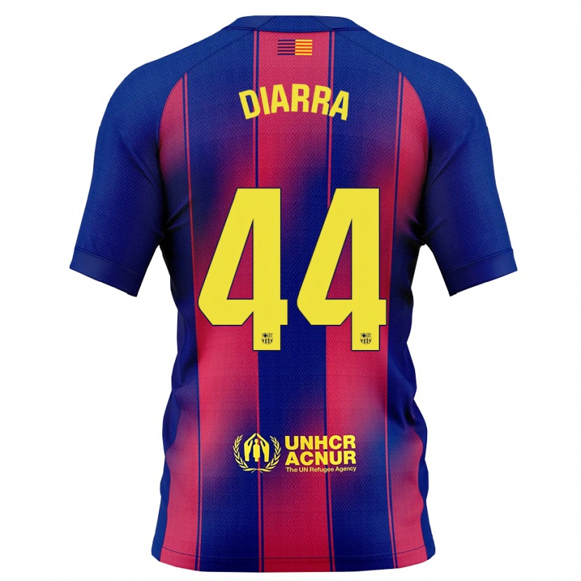 Danxen Criança Camisola Ibrahim Diarra #44 Azul Vermelho Principal 2025/26 Camisa