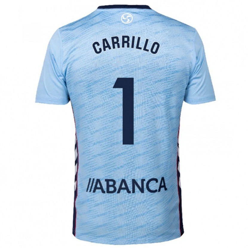 Danxen Criança Camisola Coke Carrillo #1 Azul Celeste Vermelho Principal 2025/26 Camisa