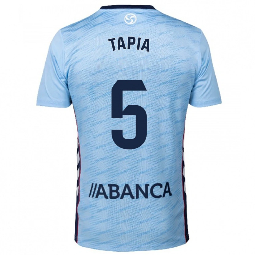Danxen Criança Camisola Renato Tapia #5 Azul Celeste Vermelho Principal 2025/26 Camisa