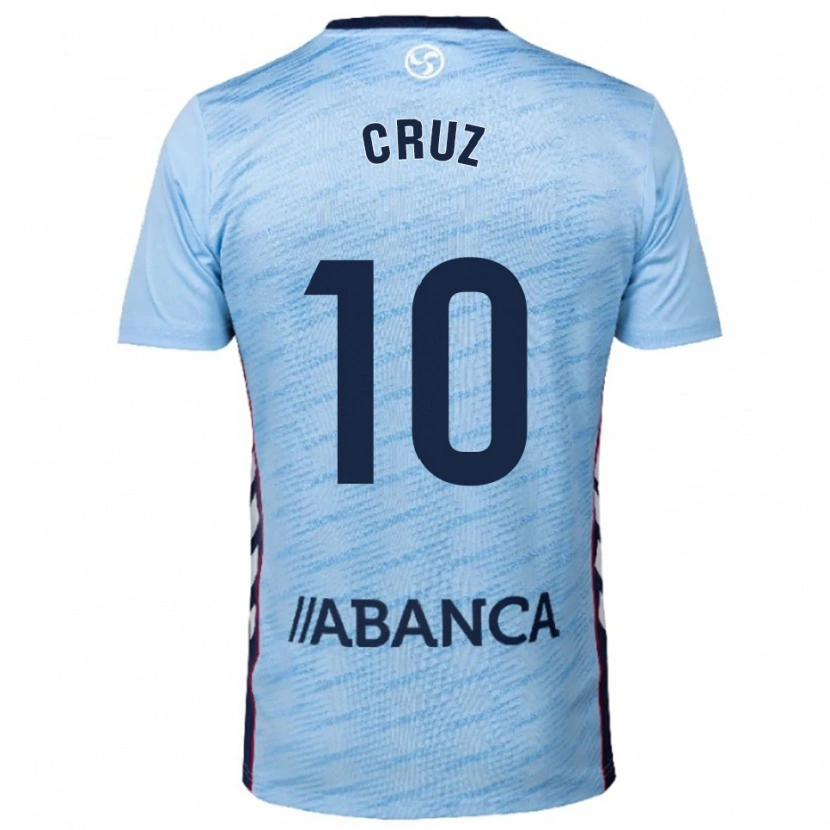Danxen Criança Camisola Tati Cruz #10 Azul Celeste Vermelho Principal 2025/26 Camisa