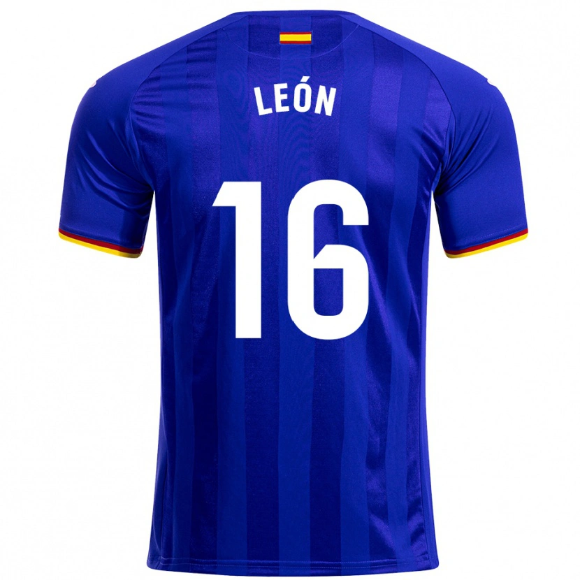 Danxen Criança Camisola Carlos León #16 Azul Vermelho Amarelo Principal 2025/26 Camisa