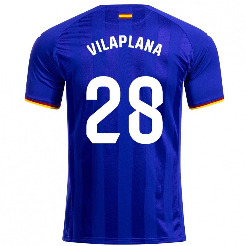 Danxen Criança Camisola Marc Vilaplana #28 Azul Vermelho Amarelo Principal 2025/26 Camisa