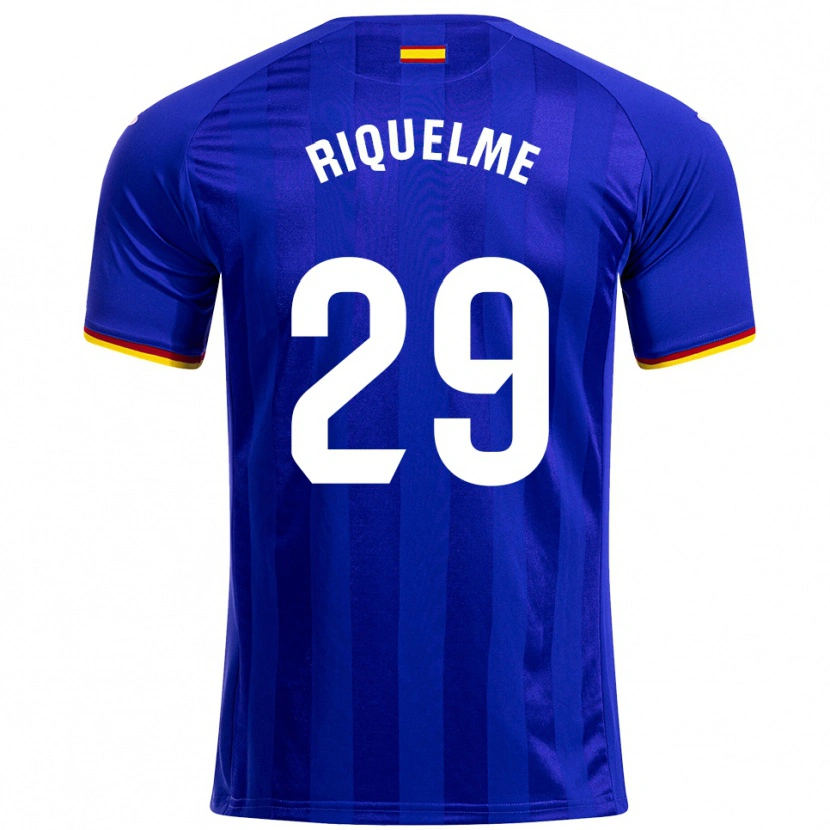 Danxen Criança Camisola Adrián Riquelme #29 Azul Vermelho Amarelo Principal 2025/26 Camisa