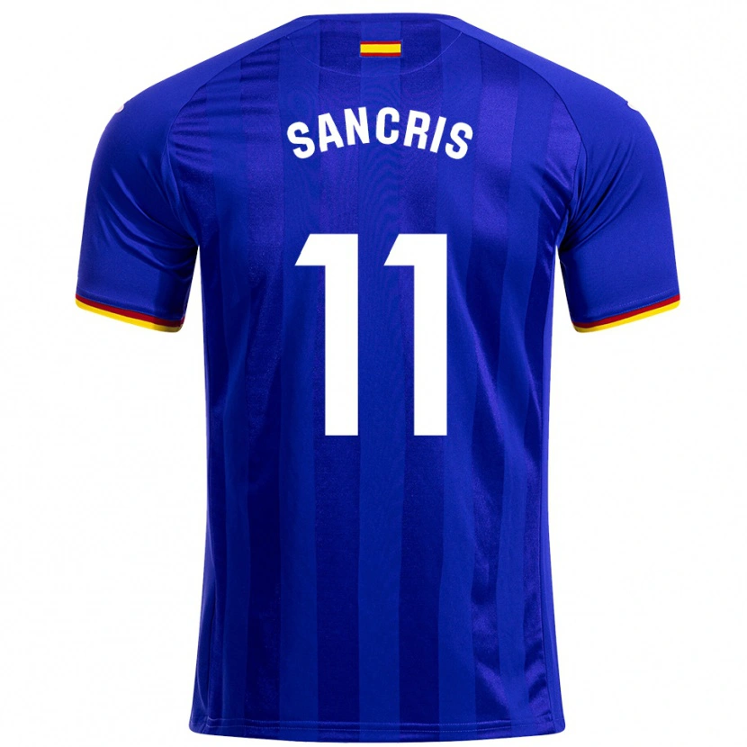 Danxen Criança Camisola Álex Sancris #11 Azul Vermelho Amarelo Principal 2025/26 Camisa