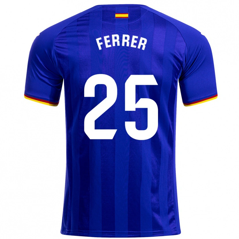 Danxen Criança Camisola Diego Ferrer #25 Azul Vermelho Amarelo Principal 2025/26 Camisa