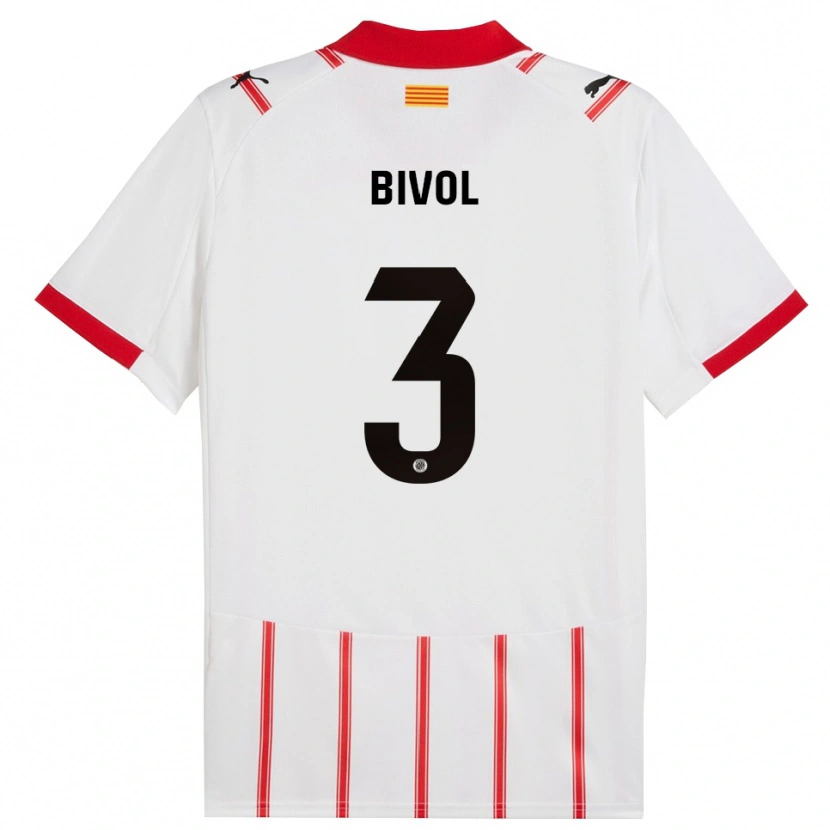 Danxen Criança Camisola Victor Bivol #3 Branco Vermelho Principal 2025/26 Camisa