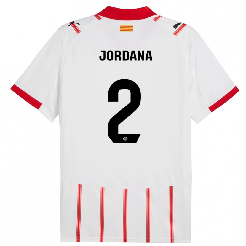 Danxen Criança Camisola Gibert Jordana #2 Branco Vermelho Principal 2025/26 Camisa