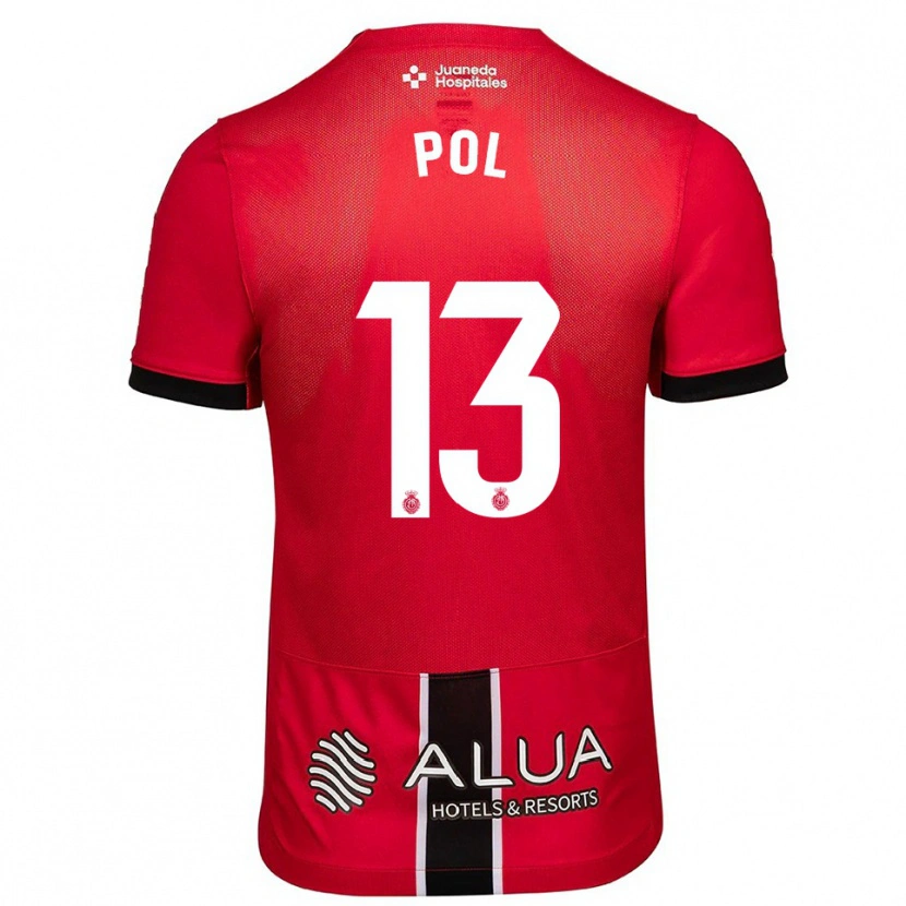 Danxen Criança Camisola Joan Pol #13 Vermelho Preto Principal 2025/26 Camisa