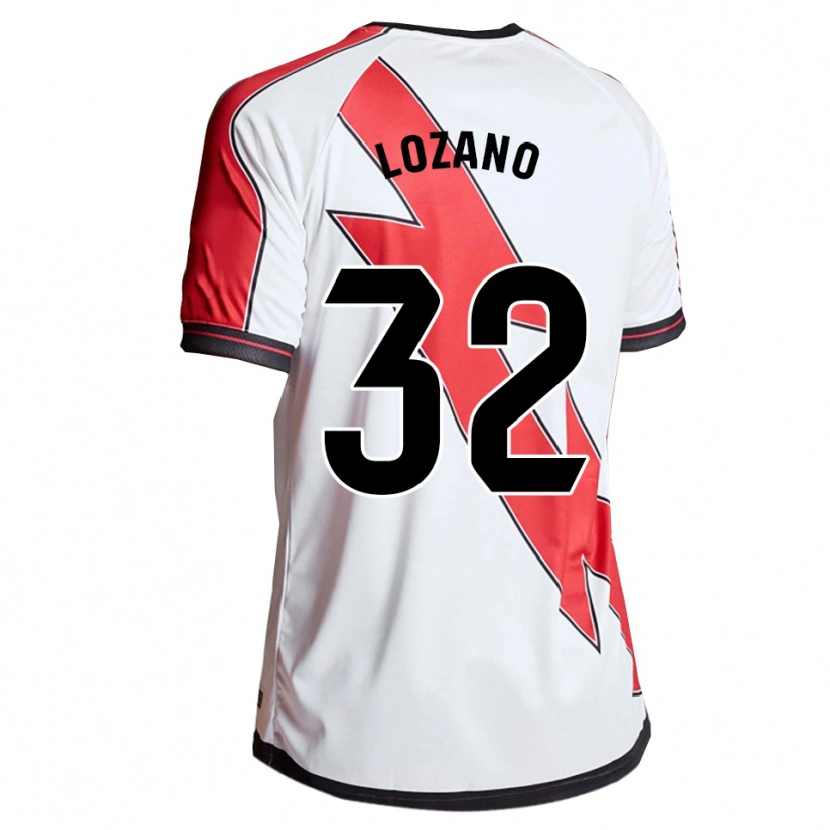 Danxen Criança Camisola Sergio Lozano #32 Branco Vermelho Principal 2025/26 Camisa